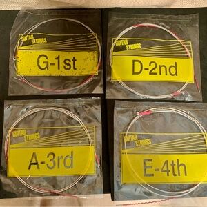 NEW Acoustic Guitar Replacement Strings "G" "D" "A" "E"